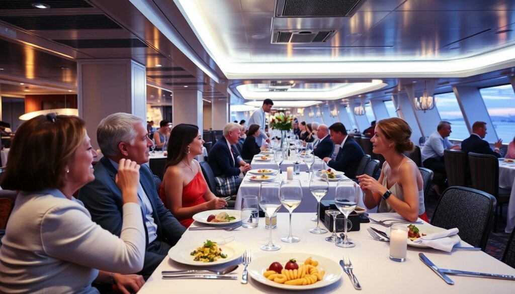 Abendessen im Spezialitätenrestaurant auf der AIDA Kreuzfahrt Abendessen im Spezialitätenrestaurant auf der AIDA Kreuzfahrt