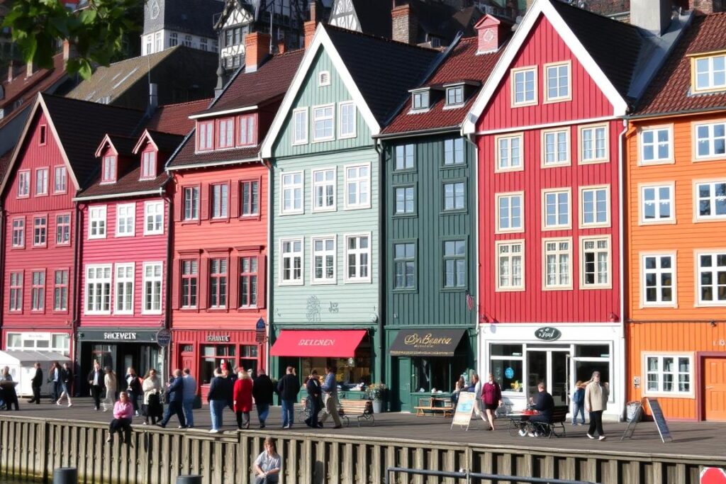 Bergen Bryggen während der AIDA Kreuzfahrt Bergen Bryggen während der AIDA Kreuzfahrt