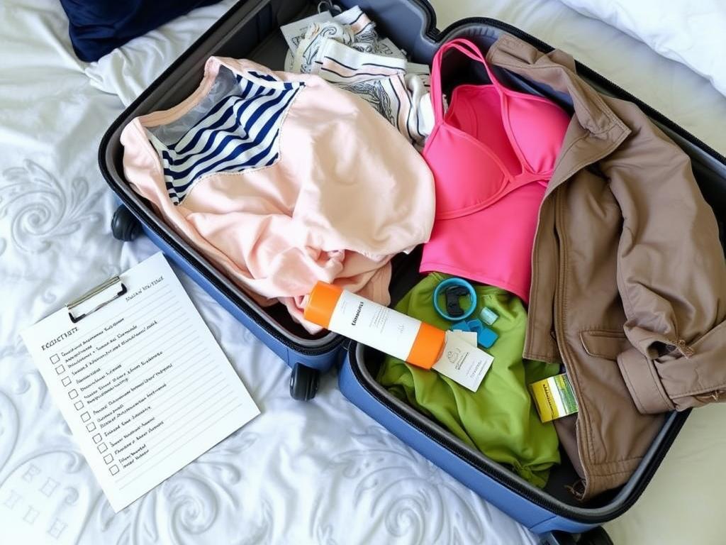 Koffer packen für eine Last Minute Kreuzfahrt AIDA mit Checkliste