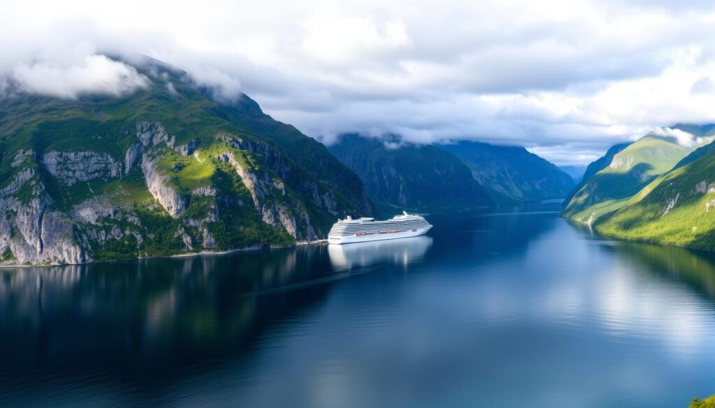 Norwegischer Fjord während der AIDA Kreuzfahrt ab Hamburg Norwegischer Fjord während der AIDA Kreuzfahrt ab Hamburg