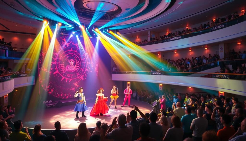Show im Theatrium auf der AIDA Kreuzfahrt ab Hamburg Show im Theatrium auf der AIDA Kreuzfahrt ab Hamburg