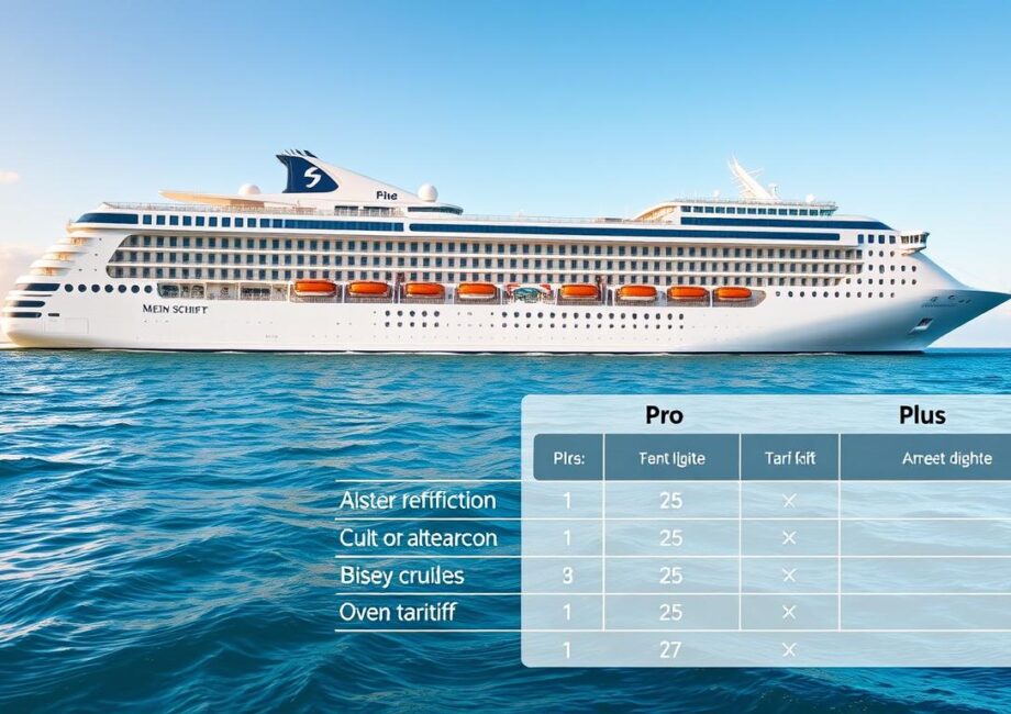 Was ist der Unterschied zwischen Pro und Plus Tarif bei Mein Schiff?