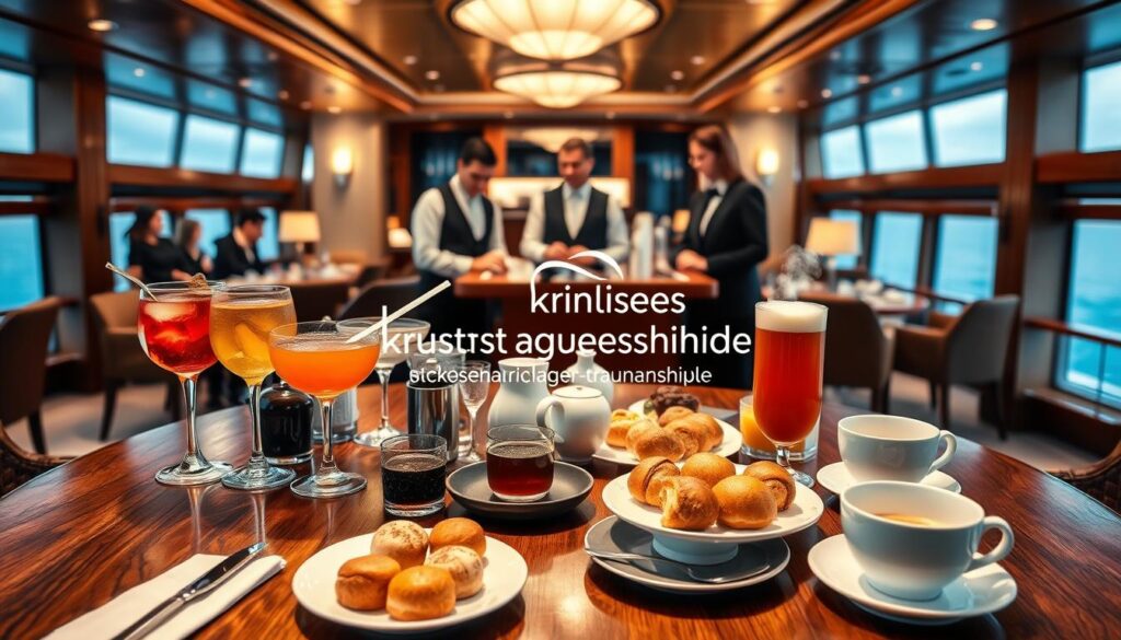 Getränke und Kaffee an Bord