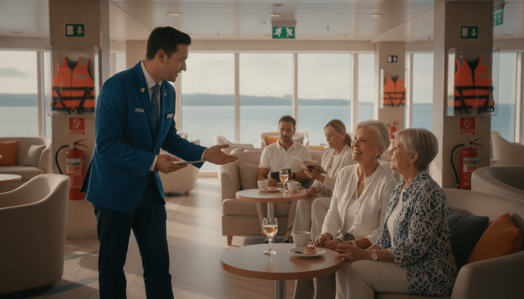 Service und Sicherheit an Bord der AIDAcosma